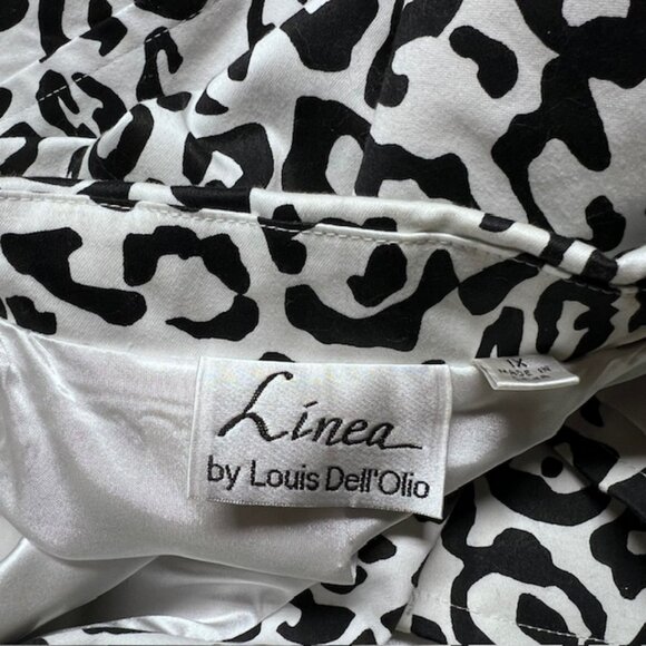 Linea Black & White Fully Lined Button Down Jacket Size 1X - Picture 9 of 9